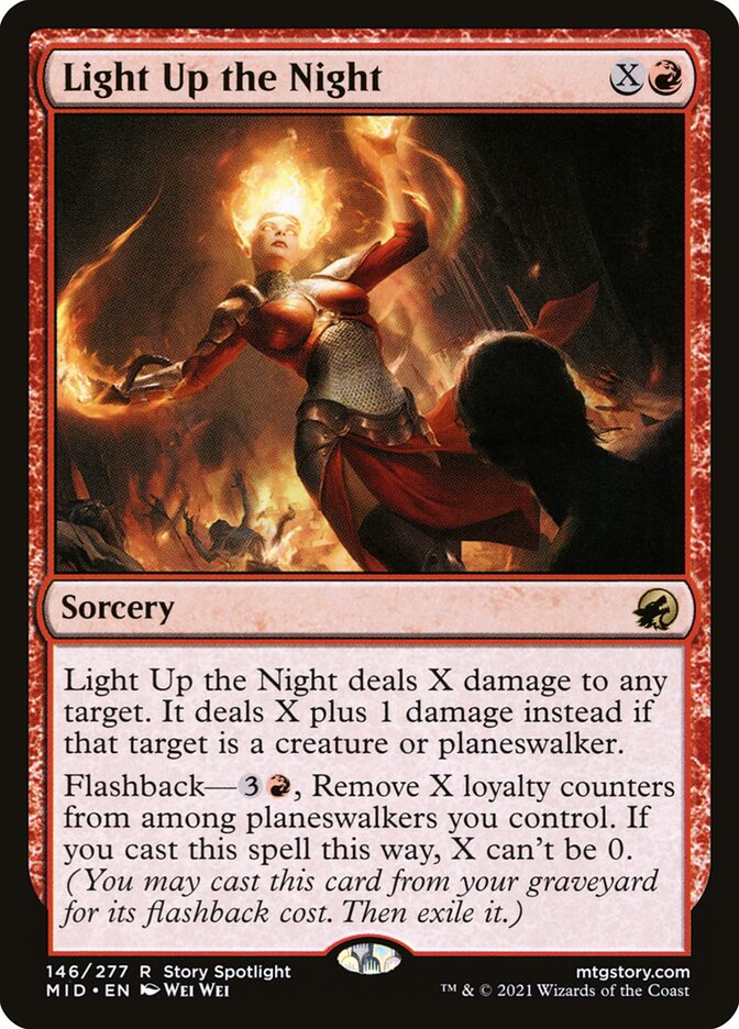 Light Up the Night - Innistrad: Midnight Hunt (Rare) [MID-146] Imagen principal del producto