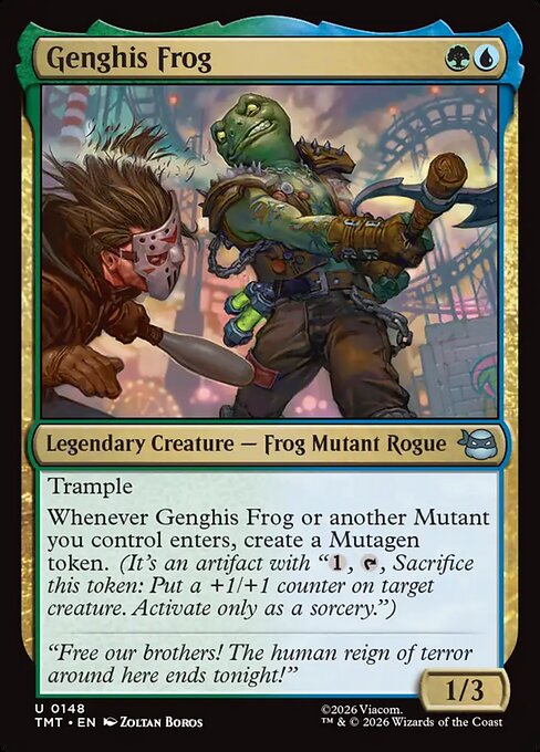 Genghis Frog – Teenage Mutant Ninja Turtles (TMT-148) Magic: The Gathering card | LC-REM-20260804-15621001183564-7df26085-eedb-4bdd-a60a-aabfbe9c3157