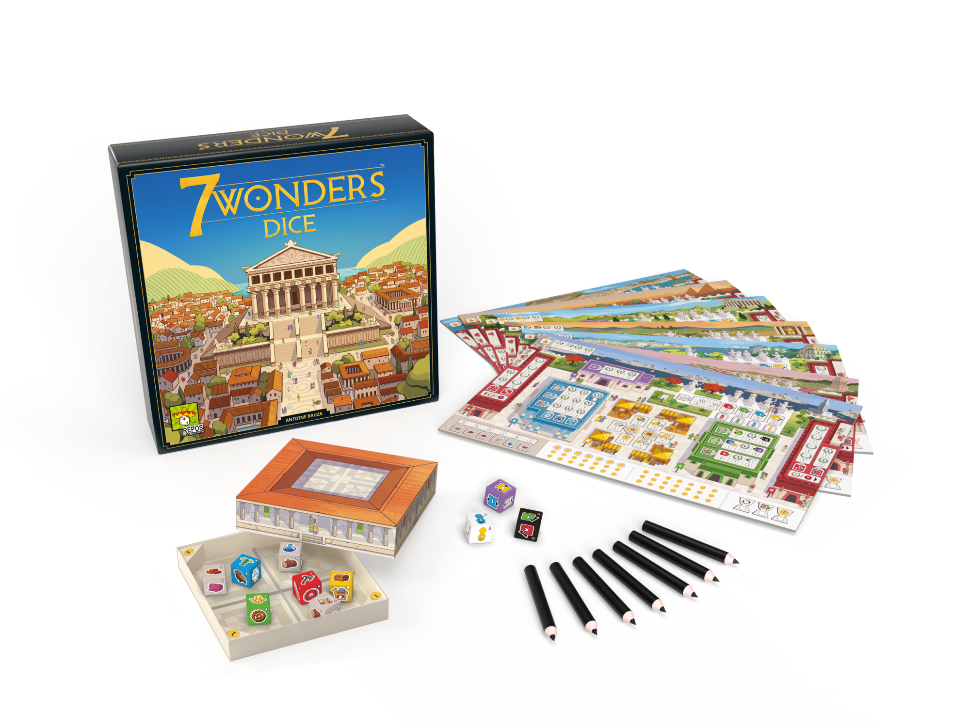 7 Wonders Dice English edition contents