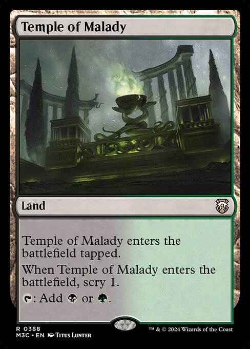 Temple of Malady – Commander: Modern Horizons 3 (M3C-388) Magic: The Gathering card Immagine principale del prodotto