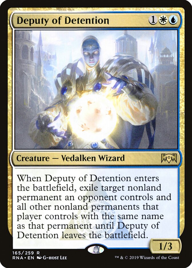 Deputy of Detention - Ravnica Allegiance (Rare) [RNA-165]