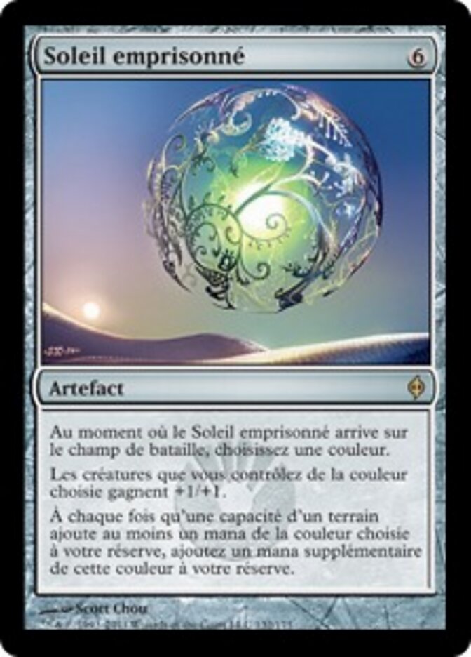 Magic-kaart Caged Sun NPH-132 uit New Phyrexia (Rare)
