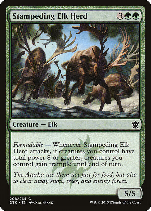 Stampeding Elk Herd – Dragons of Tarkir (DTK-208) Magic: The Gathering card