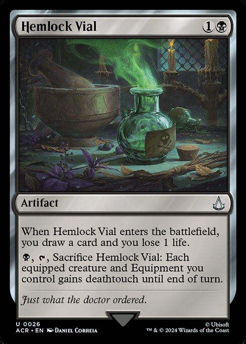 Hemlock Vial – Universes Beyond: Assassin's Creed (ACR-26) Magic: The Gathering card