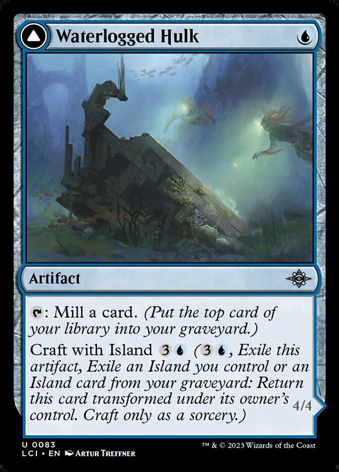 Waterlogged Hulk // Watertight Gondola - The Lost Caverns of Ixalan (Uncommon) [LCI-83]