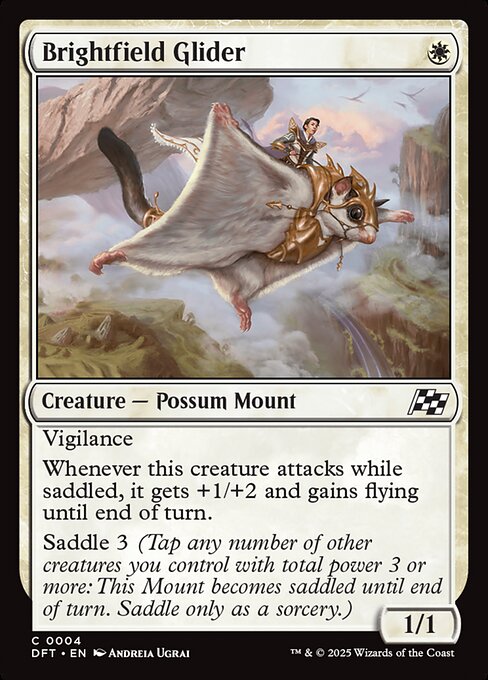 Brightfield Glider – Aetherdrift (DFT-4) Magic: The Gathering card Hoofdafbeelding