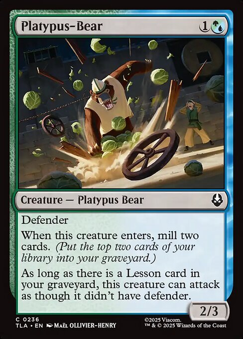 Platypus-Bear – Magic: The Gathering | Avatar: The Last Airbender (TLA-236) Magic: The Gathering card