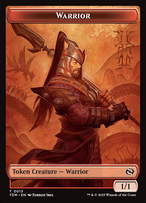 Warrior – Tarkir: Dragonstorm Tokens (TTDM-13) Magic: The Gathering card | LC-REM-20260804-15339702944076-7edc0515-a130-45a7-aa09-0e23bba41587 Hauptbild