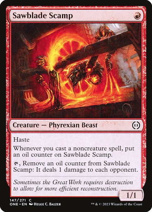 Sawblade Scamp – Phyrexia: All Will Be One (ONE-147) Magic: The Gathering card | LC-REM-20260804-15711437750604-7f04c2e5-9100-439a-9aa4-28d388518e4a