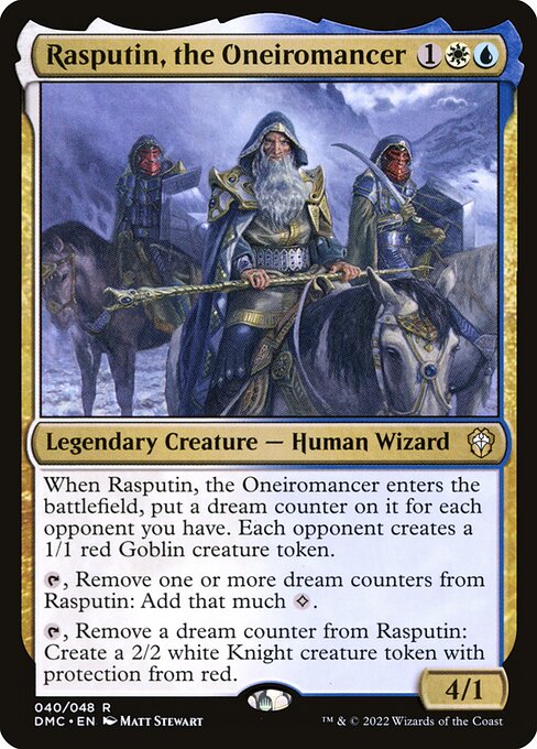 Rasputin, the Oneiromancer – Commander: Dominaria United (DMC-40) Magic: The Gathering card