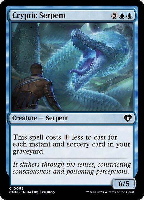 Cryptic Serpent – Commander Masters (CMM-83) Magic: The Gathering card | LC-REM-20260804-15376449536332-7f1af32a-dba2-4c2f-b0ee-9c83849fda53 Main image