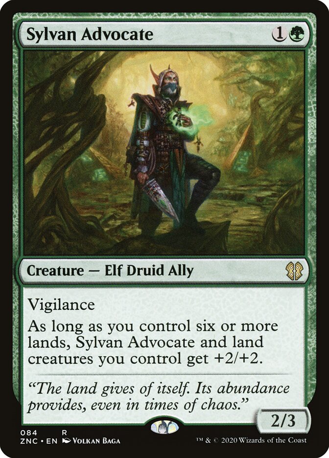 Sylvan Advocate - Commander: Zendikar Rising (Rare) [ZNC-84] Main image
