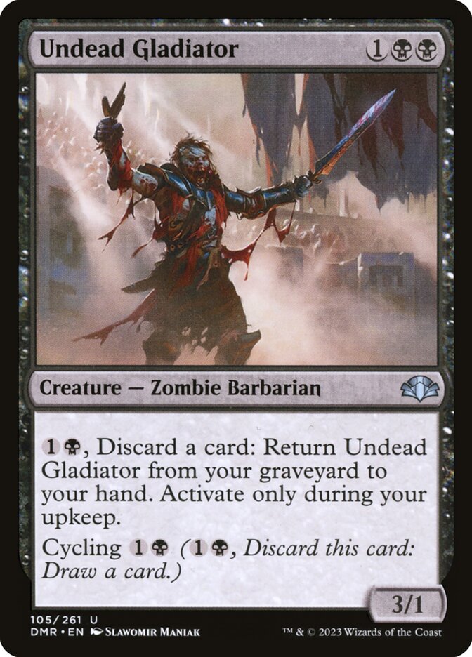Undead Gladiator - Dominaria Remastered (Uncommon) [DMR-105]