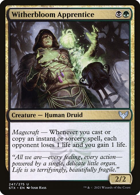 Witherbloom Apprentice – Strixhaven: School of Mages (STX-247) Magic: The Gathering card | LC-REM-20260804-15353635406156-7f80a11b-188b-464c-b00d-c9d1cfb8ddee Hauptbild