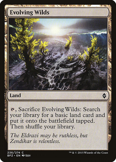 Evolving Wilds – Battle for Zendikar (BFZ-236) Magic: The Gathering card