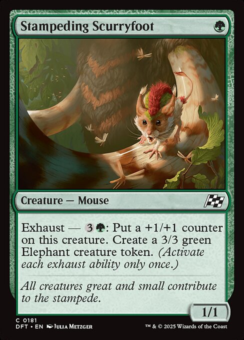 Stampeding Scurryfoot – Aetherdrift (DFT-181) Magic: The Gathering card