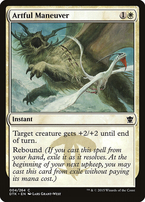 Artful Maneuver – Dragons of Tarkir (DTK-4) Magic: The Gathering card