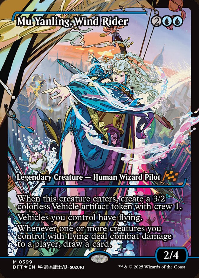 Magic-kaart Mu Yanling, Wind Rider DFT-399 uit Aetherdrift (Mythic)