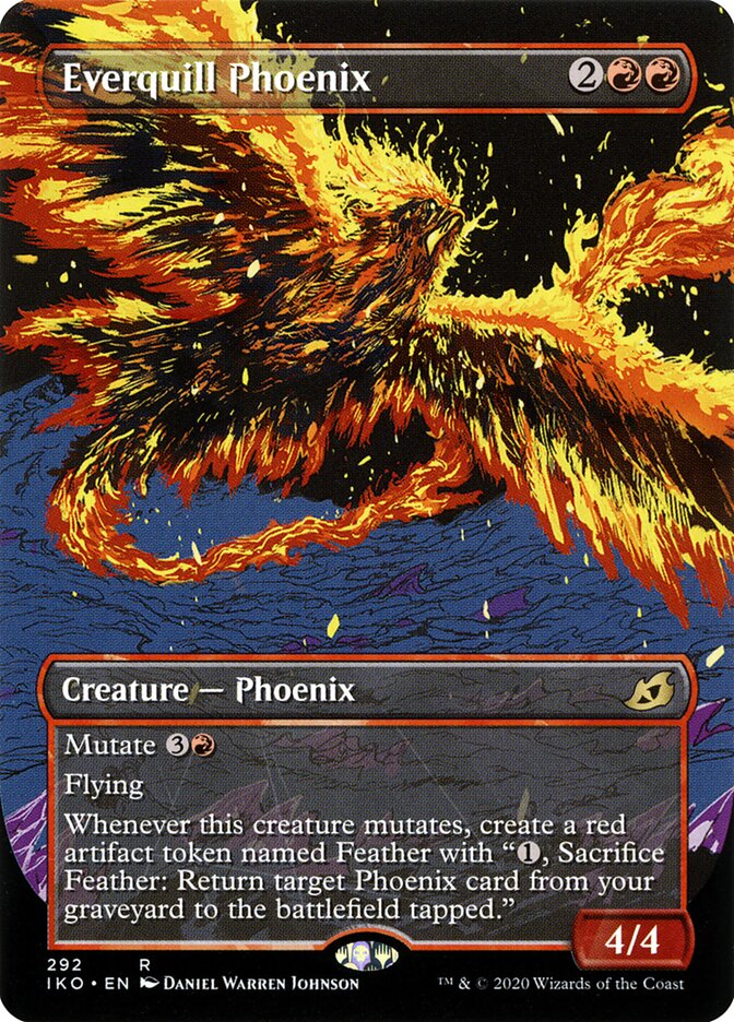 Magic-kaart Everquill Phoenix XIKO-292 uit Ikoria: Lair of Behemoths: Extras (Rare) Hoofdafbeelding