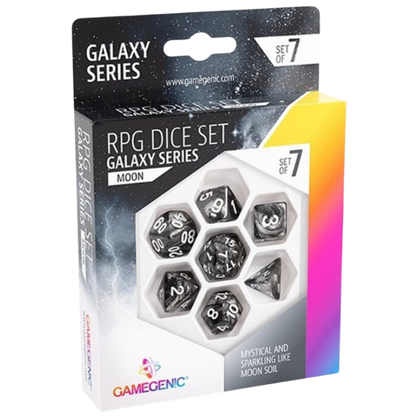 RPG Dice Set - Galaxy Series Mars (7x)