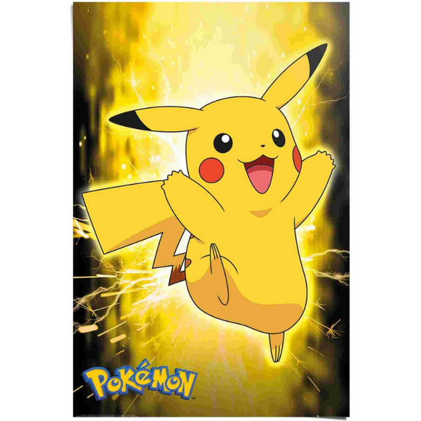 Pokemon Pikachu Neon Poster