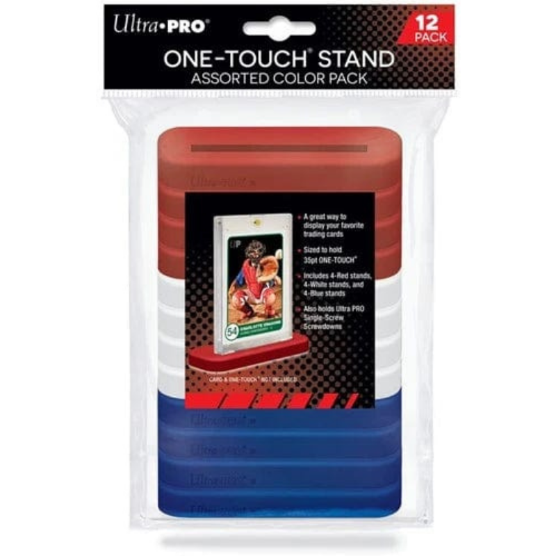 Ultra Pro ONE-TOUCH standaards 35pt in rood, wit en blauw, 12-pack
