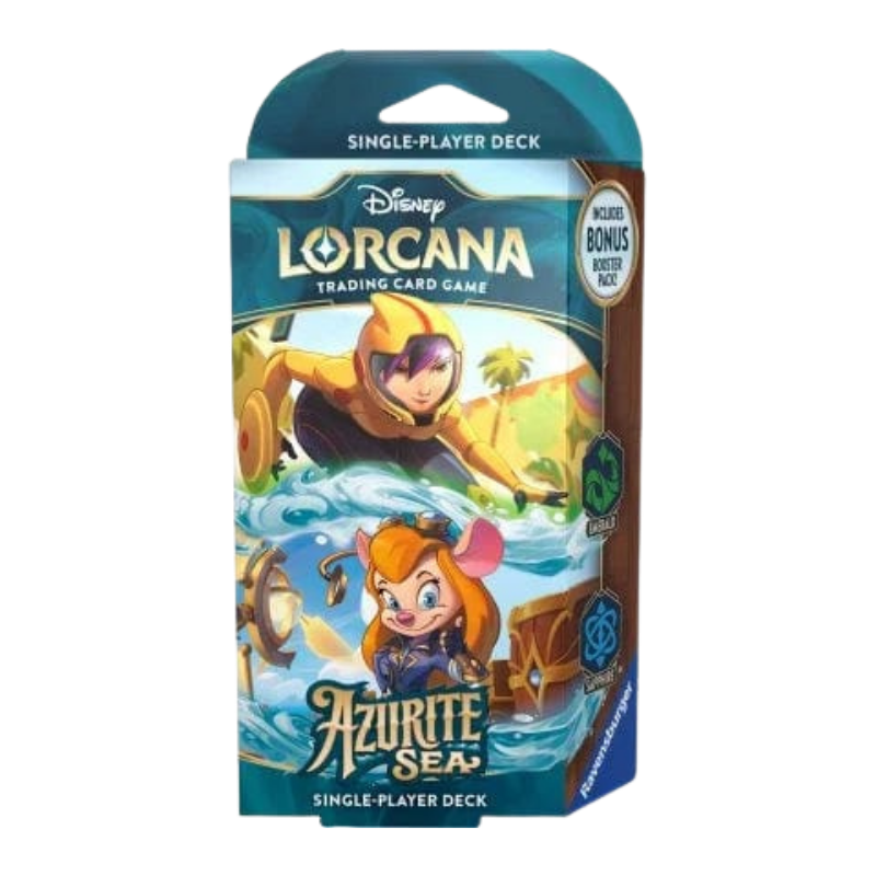 Disney Lorcana - Azurite Sea Starter Deck Go Go Tomago & Gadget Hackwrench