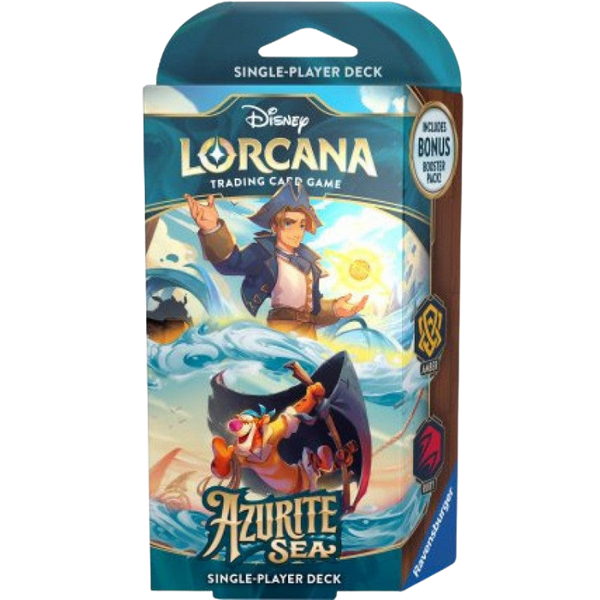 Disney Lorcana - Azurite Sea Starter Deck Jim Hawkins & Tigger