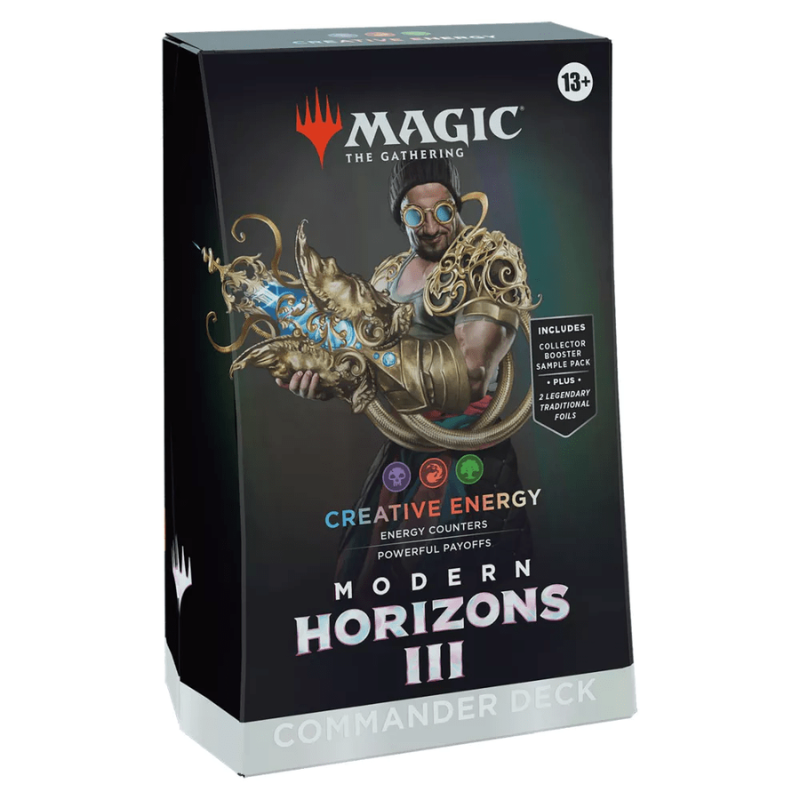 Magic Modern Horizons 3 Commander deck Creative Energy, 100 kaarten in blauw-rood-wit