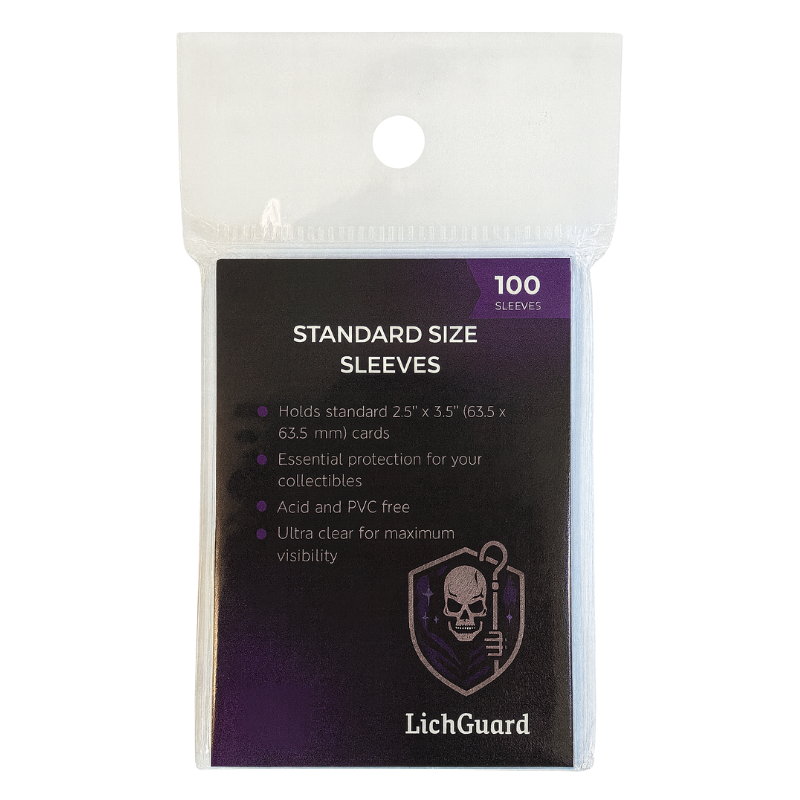 LichGuard Standard Card Sleeves – pack of 100