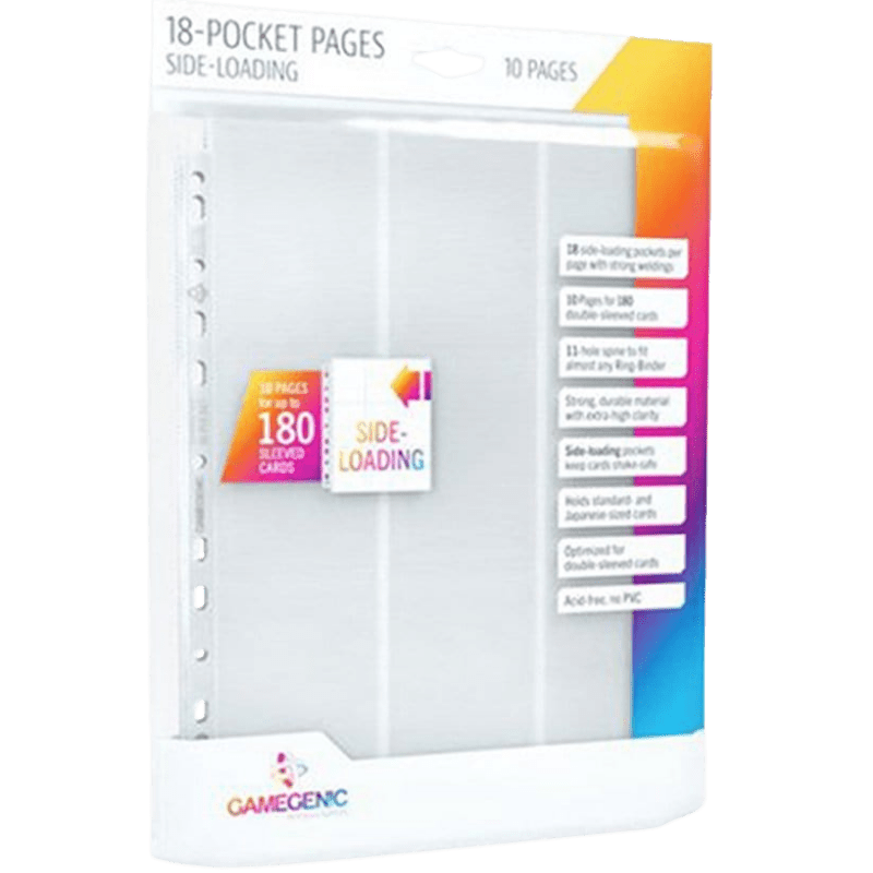 Gamegenic sideloading 18-pocket pages wit, 10 stuks | Lichcards Immagine principale del prodotto