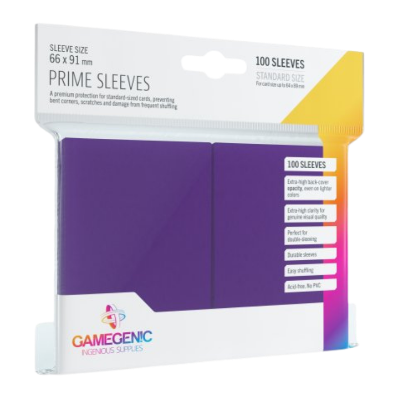 GameGenic Sleeves Prime Matte Purple (100 Sleeves)