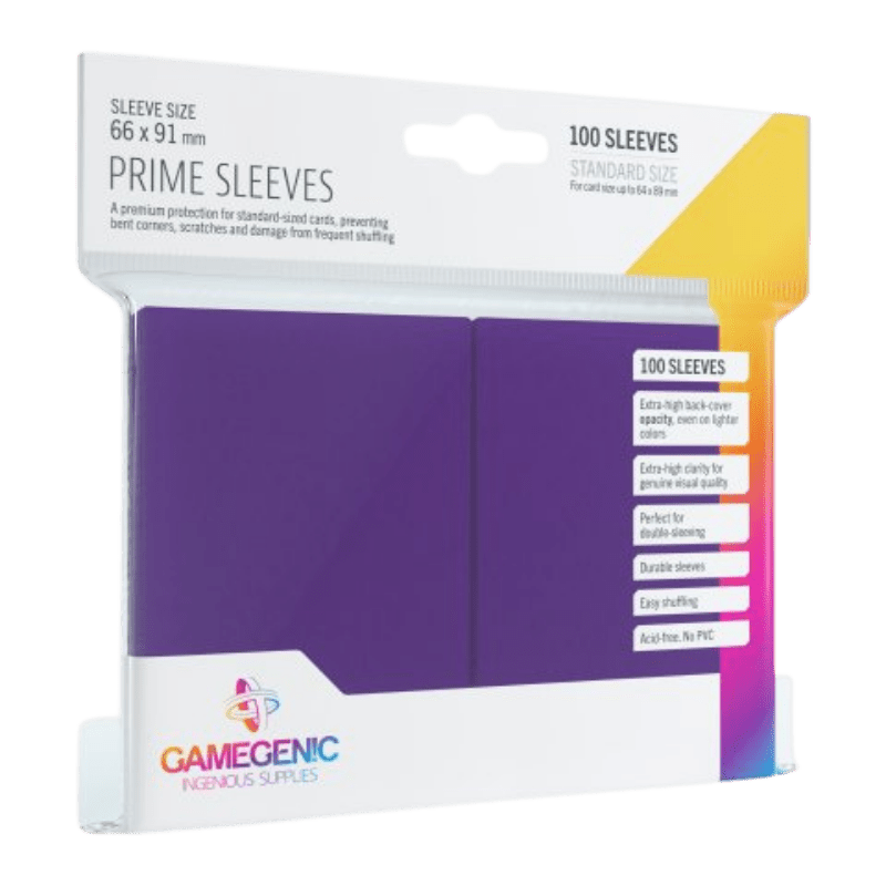 Gamegenic Prime Matte sleeves paars, verpakking met 100 stuks | Lichcards Hoofdafbeelding