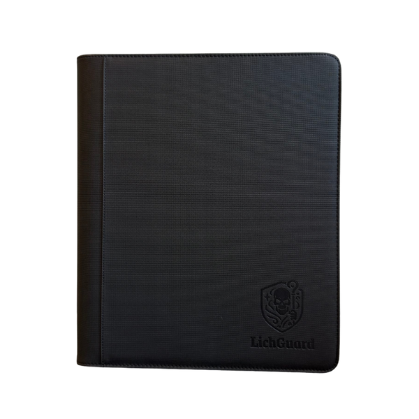 LichGuard Premium Toploader Binder – 9-Pocket Black