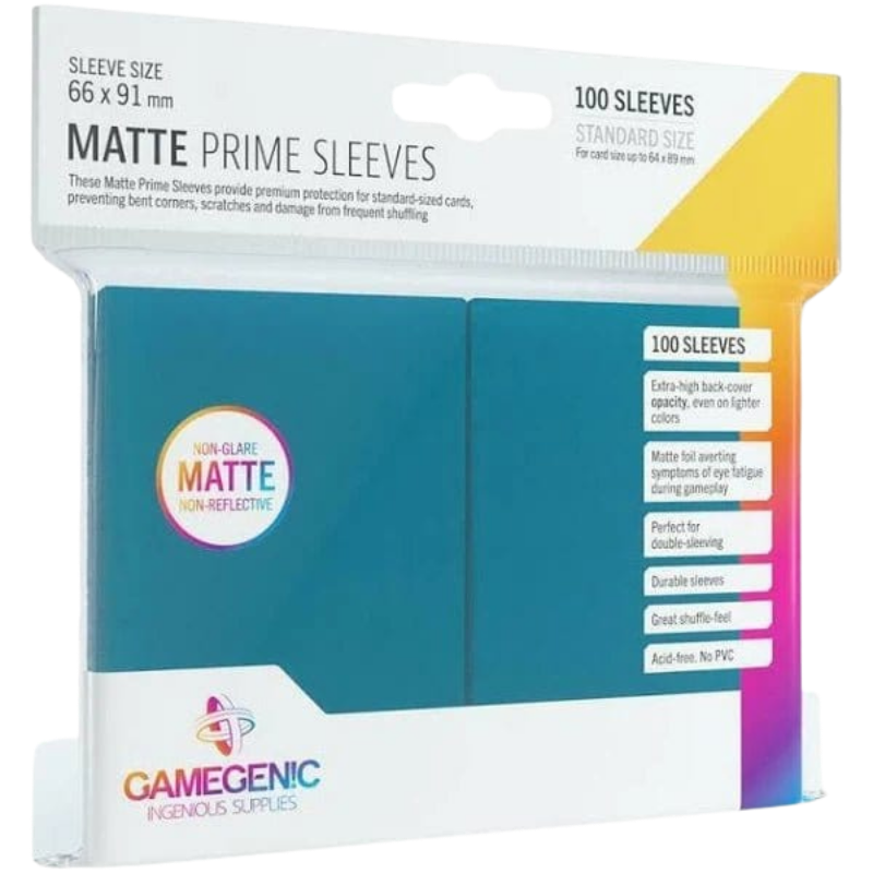 GameGenic Sleeves Matte Prime Blue (100 Sleeves)