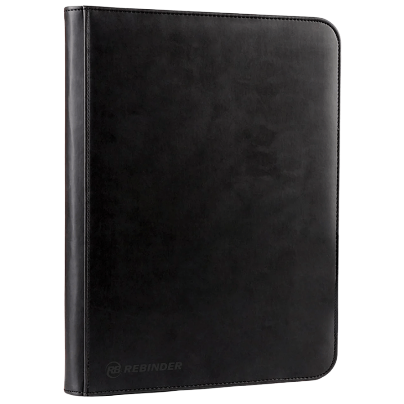 Toploader Binder - Zipped 9-pocket Black