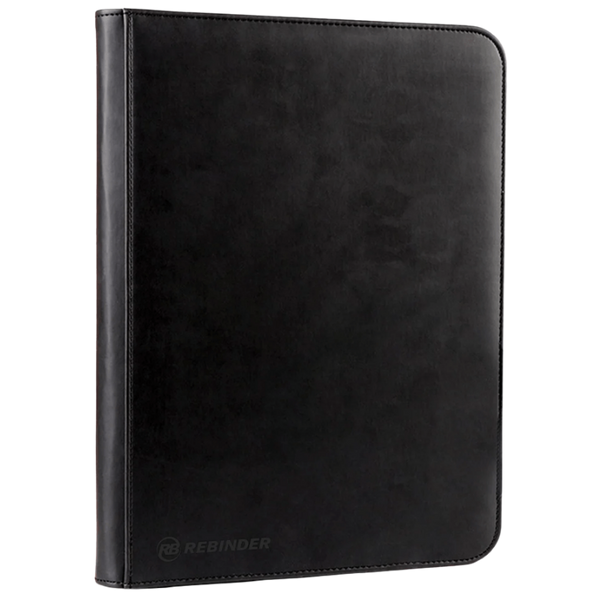 Toploader Binder - Zipped 9-pocket Black