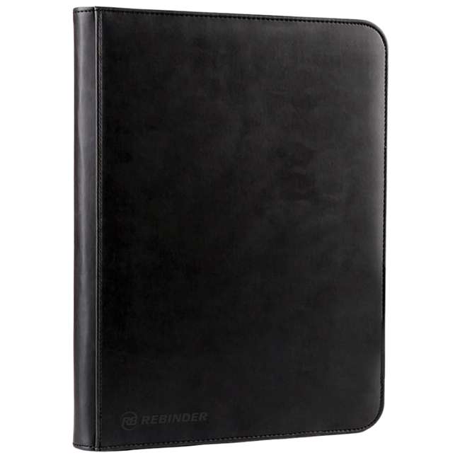 Toploader Binder - Zipped 9-pocket Black Hover Image