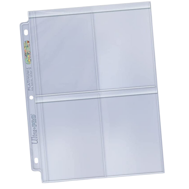 4 Pocket Secure Platinum Page voor Toploaders (1 stuk) Hover Image