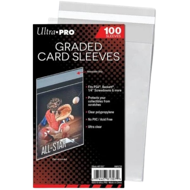 100 Ultra Pro Graded Card Resealable Sleeves Hover Image