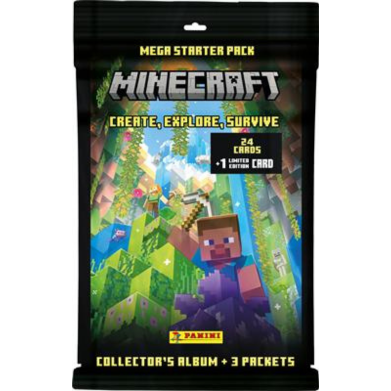 Minecraft 3 Mega Starter Pack Trading Card Game