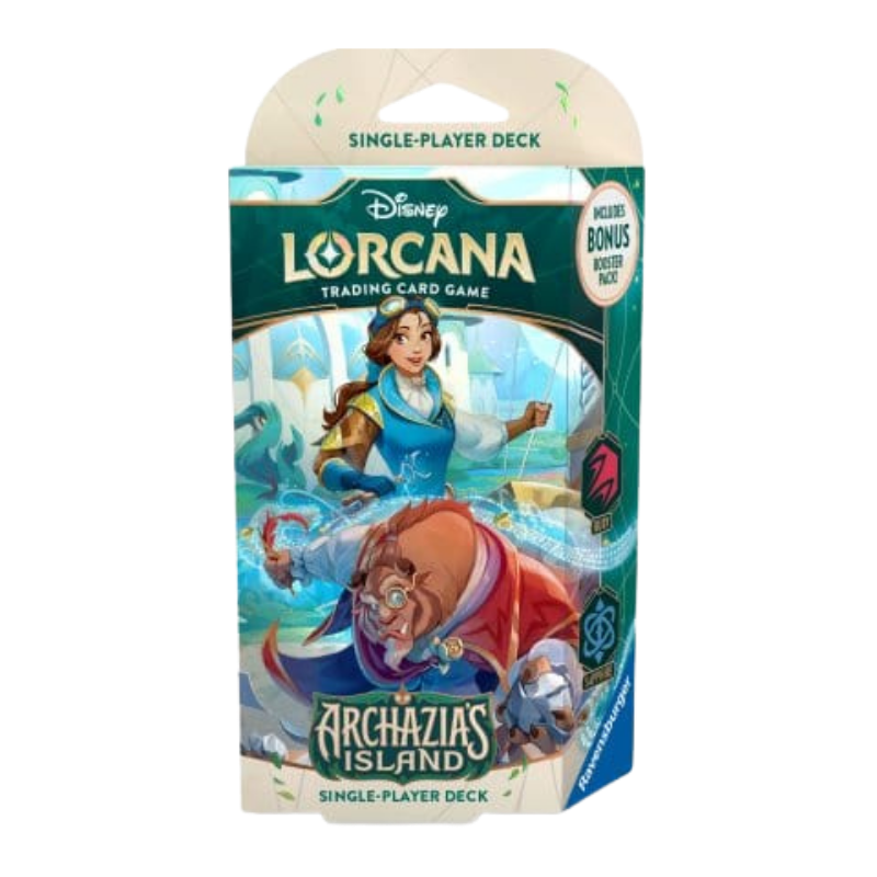 Disney Lorcana Archazia's Island starterdeck Belle & Beast in Ruby en Sapphire