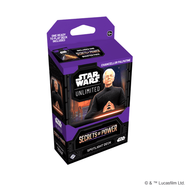 Star Wars Unlimited Secrets of Power Spotlight Deck Chancellor Palpatine - 0841333131883 | Lichcards