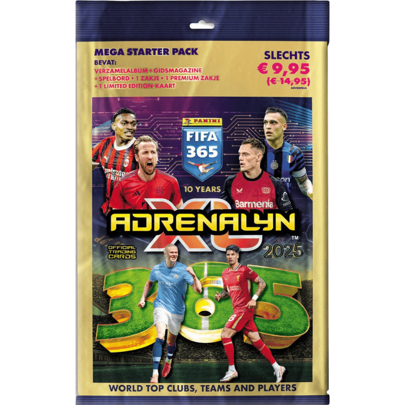 Panini Adrenalyn XL FIFA 365 24/25 Mega Starter Pack met verzamelmap en speelbord | Lichcards Immagine principale del prodotto