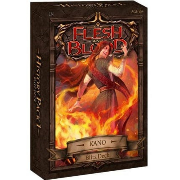 Flesh and Blood History Pack 1 Blitz Deck met Kano, Dracai of Aether (Wizard)