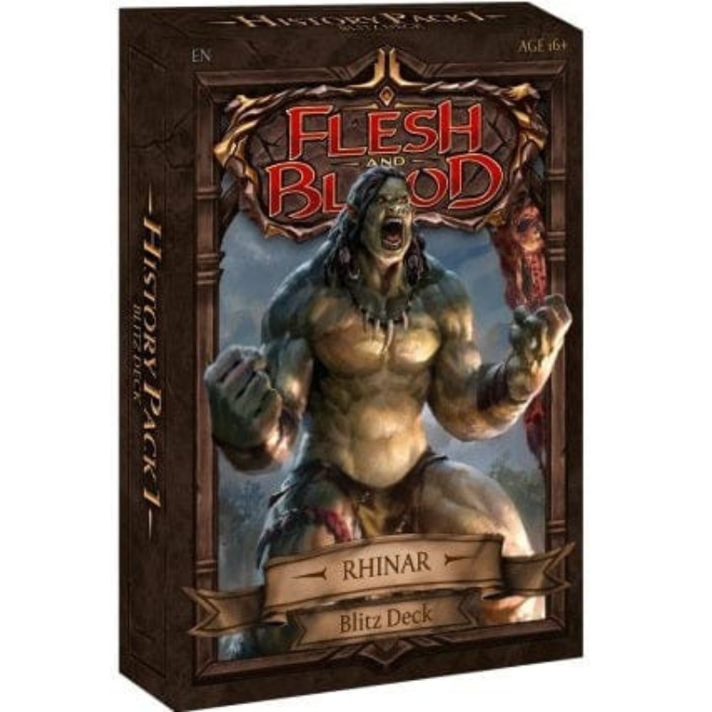 Flesh and Blood History Pack 1 Blitz Deck met Rhinar, Reckless Rampage (Brute)