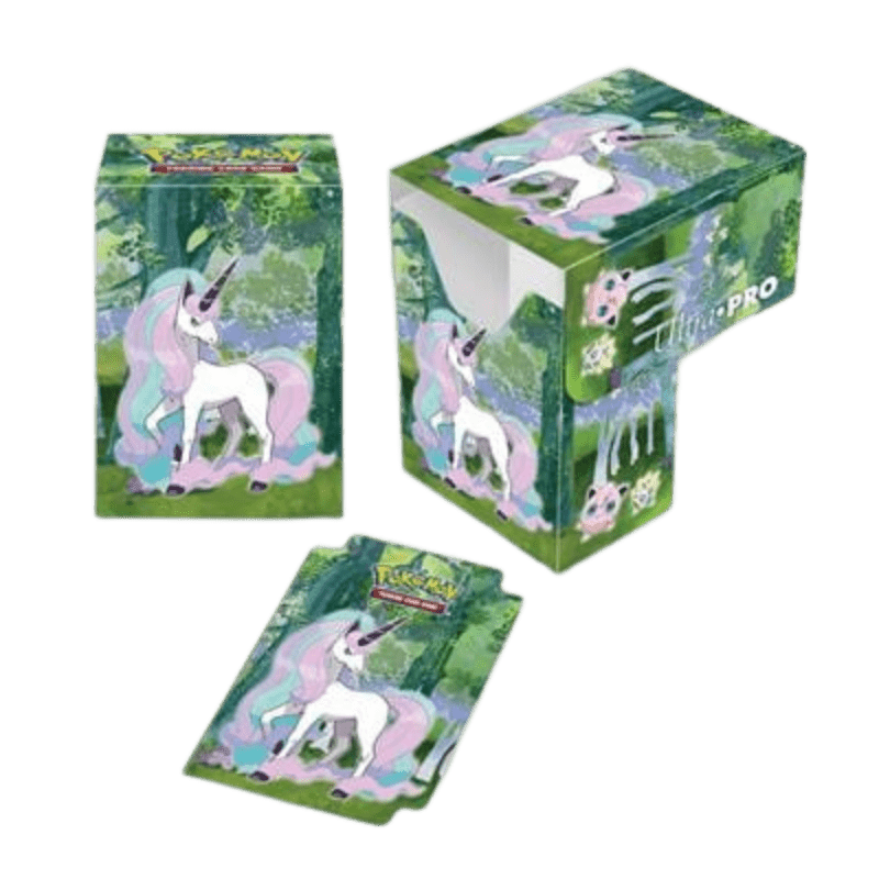 Ultra Pro Full View deckbox Gallery Series Enchanted Glade met Galarian Rapidash, Jigglypuff en Clefairy | Lichcards Imagen principal del producto
