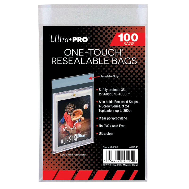 Ultra Pro One-Touch Bags hersluitbaar – 100 stuks