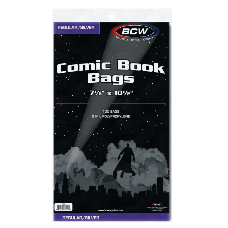 Regular/Silver Comic Book Bags (100x)