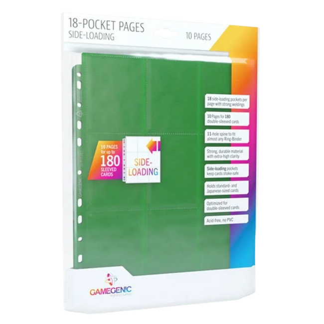 Sideloading 18-Pocket pages Pack Green Hover Image